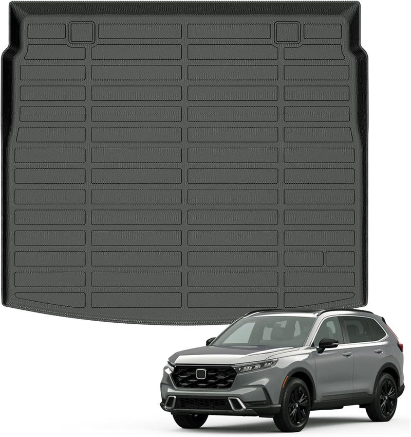 AUXKO All Weather Cargo Liner Fit for Honda CR-V(Include Hybrid) 2023 2024 2025 2026 Upper Position TPE Rubber Trunk Mat CRV Accessories All Season Guard Odorless Anti-Slip Cargo Mat Black - Image 1